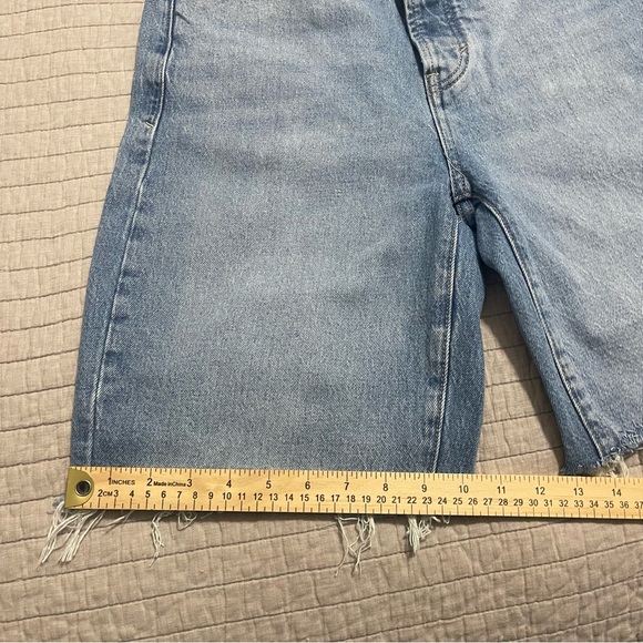 a.n.a. Highest Rise 90's Denim Bermuda 9'' inseam Size 6 - Picture 10 of 11